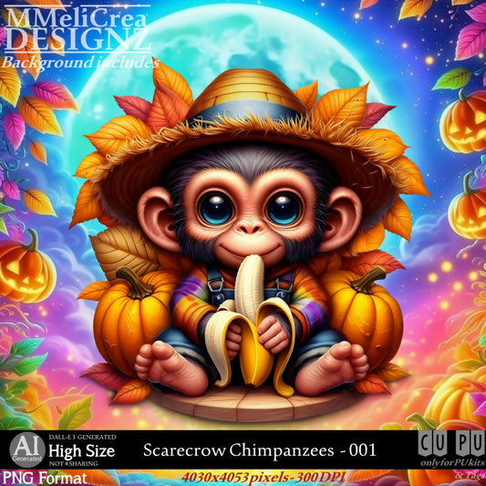 MMD - AI - scarecrow Chimpanzees - CU001