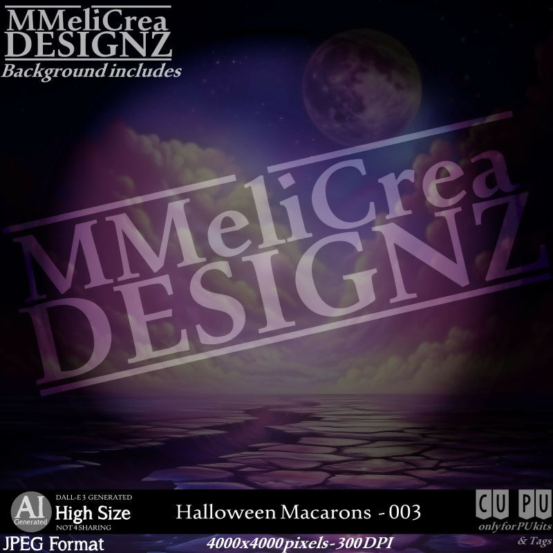 MMD - AI - Halloween Macarons - CU003