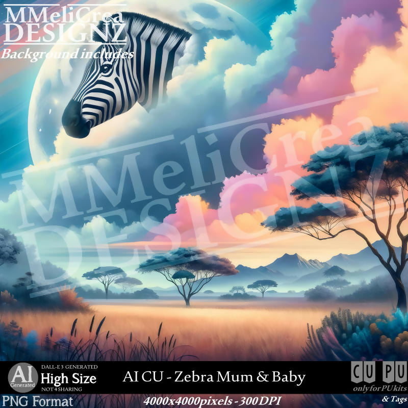 MMD_AI_CUZebraMum&Baby_PV1