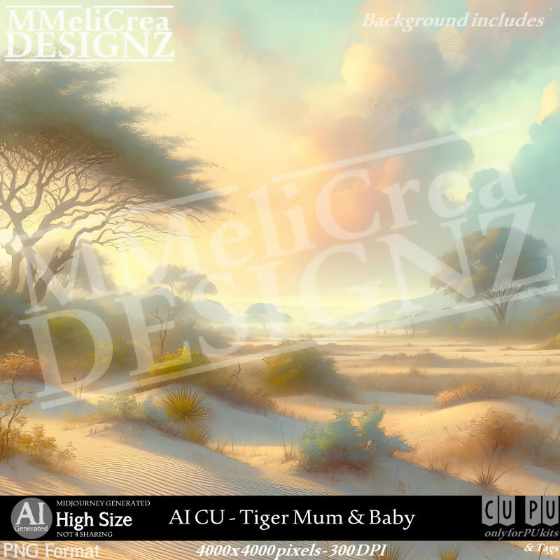 MMD_AI_CUTigerMum&Baby_PV1