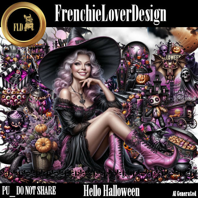 FrenchieLoverDesign_Hello Halloween
