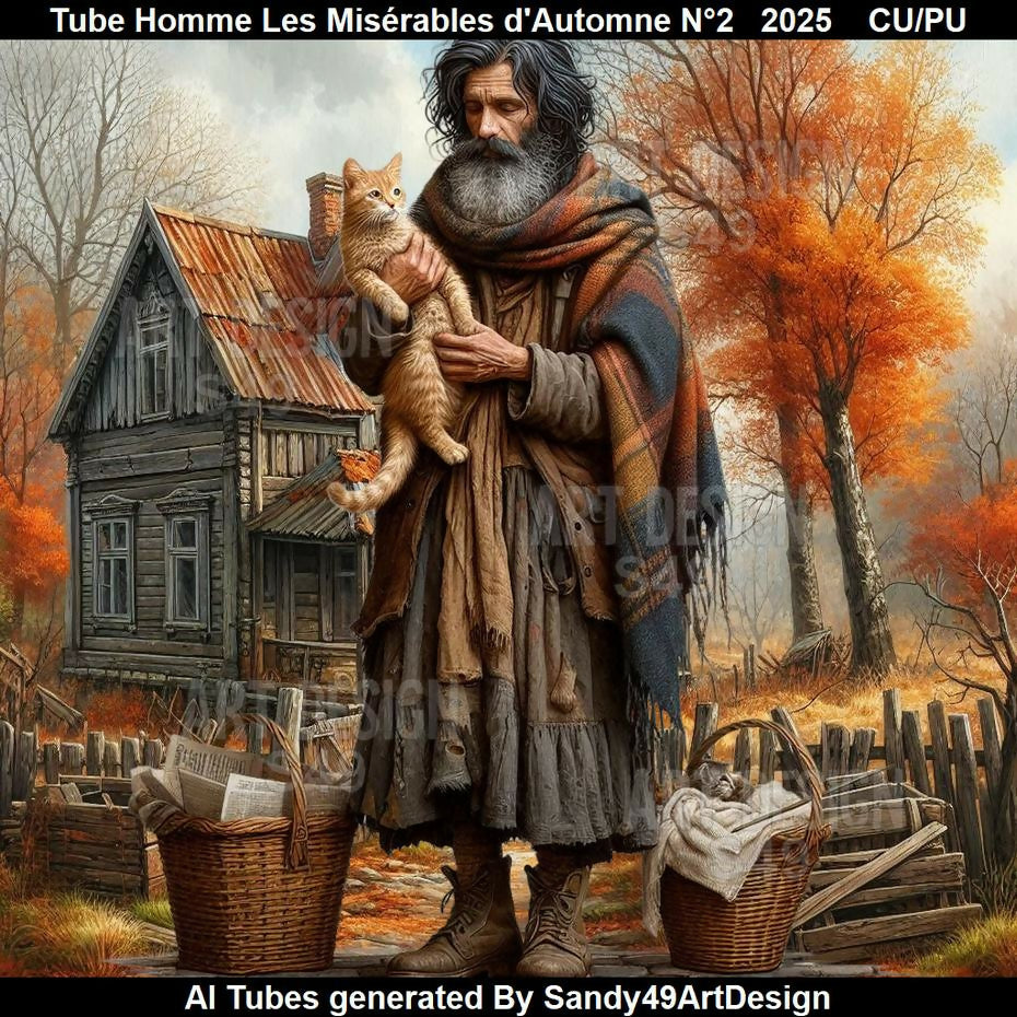 Tube Homme Les Misérables d'Automne N°2 2025