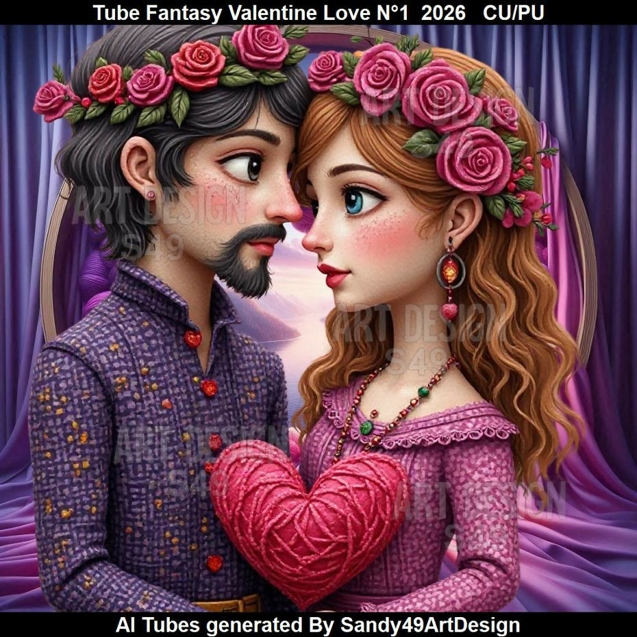 Tube Fantasy Valentine Love N°1 2026