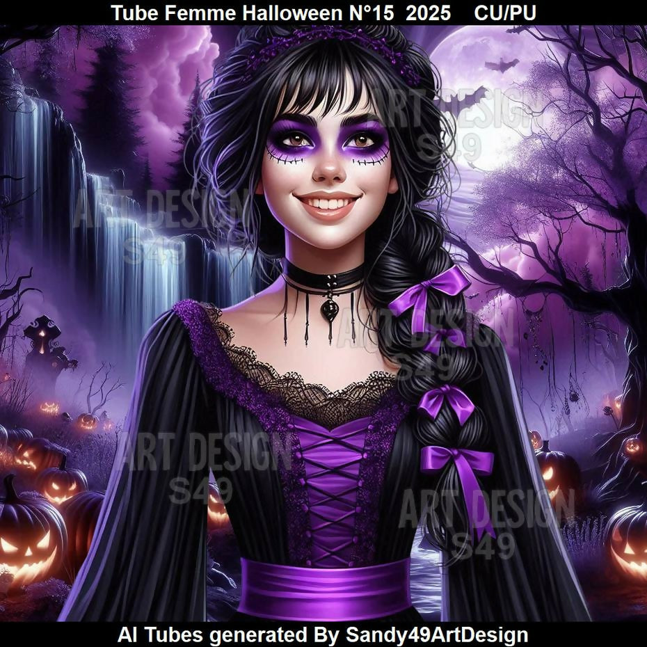 Tube Femme Halloween N°15 2025