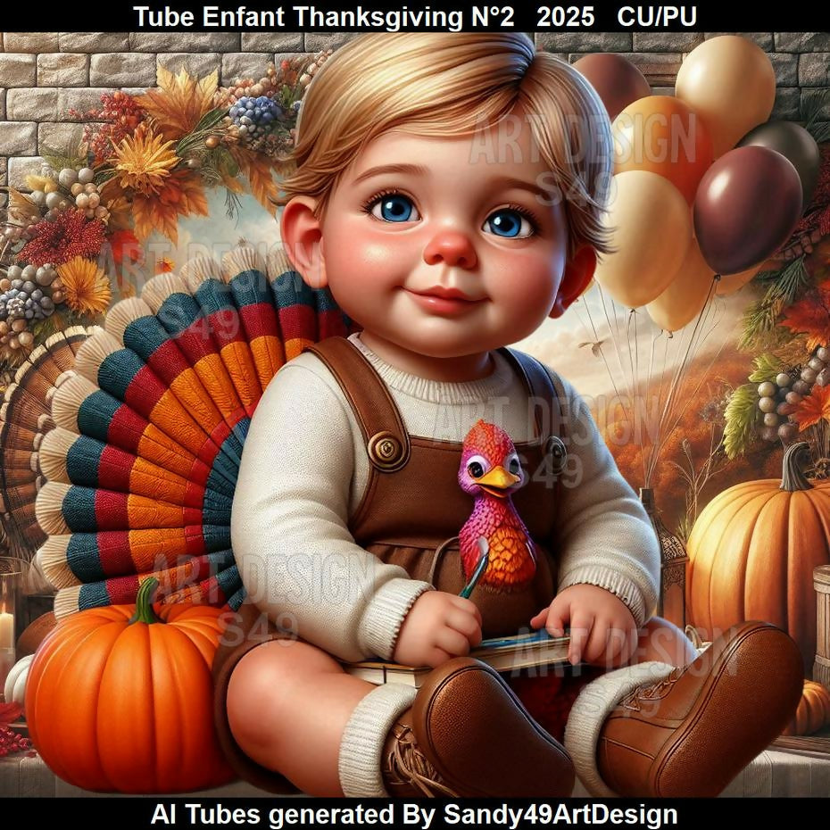 Tube Enfant Thanksgiving N°2 2025