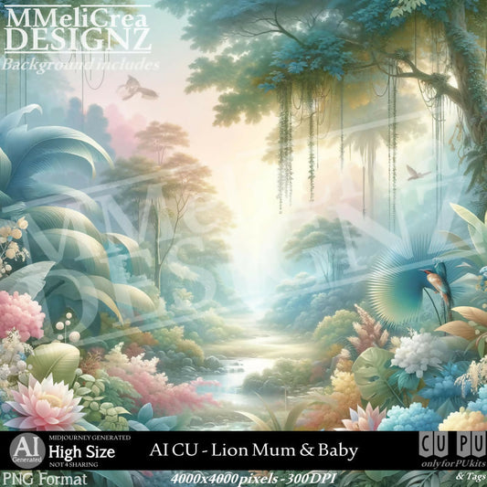 MMD_AI_CULionMum&Baby_PV1