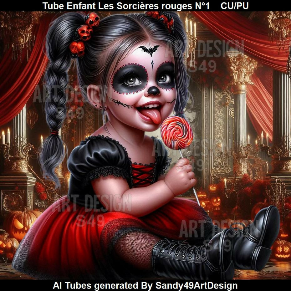 Tube Enfant Les Sorcières rouges N°1