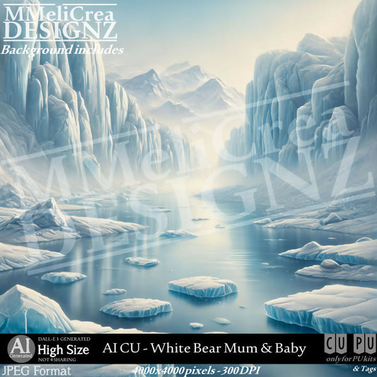 MMD_AI_CUWhiteBearMum&Baby_PV1