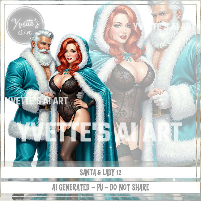 Santa & Lady 12