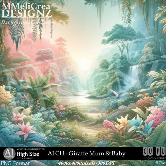 MMD_AI_CUGiraffeMum&Baby_PV1