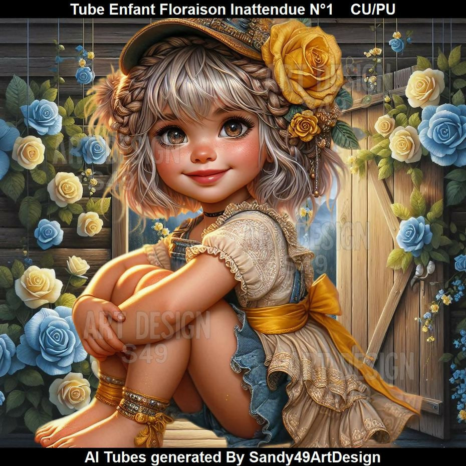 Tube Enfant Floraison inattendue N°1