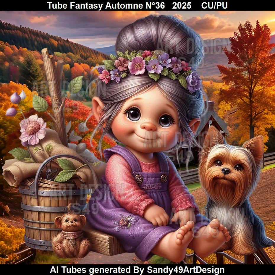 Tube Fantasy Automne N°36 2025