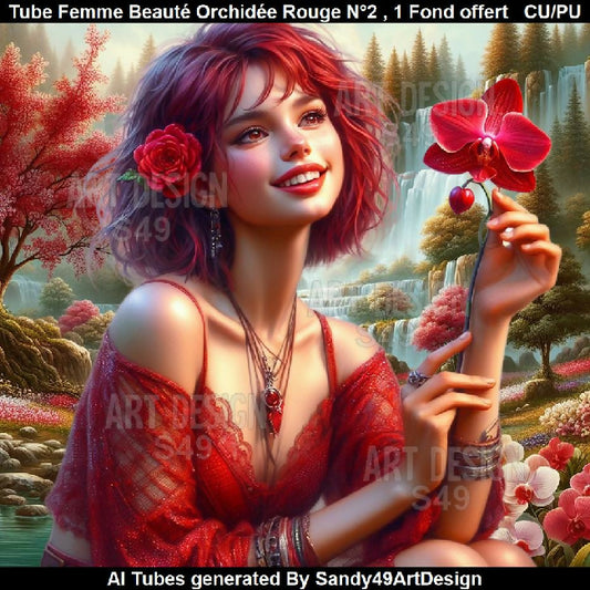 Tube Enfant Beauté Orchidée Rouge N°1