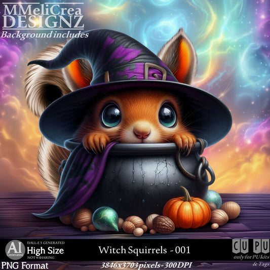 MMD - AI - Witch Squirrels - CU001