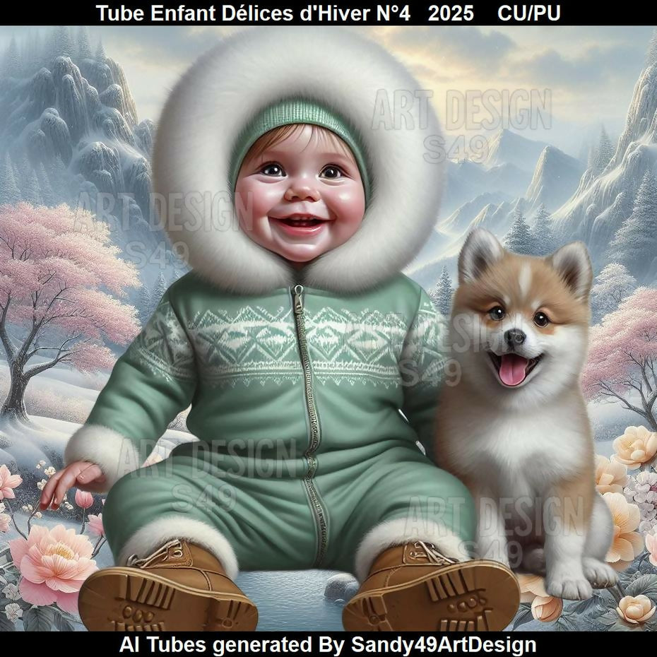 Tube Enfant Délices d'Hiver N°4 2025