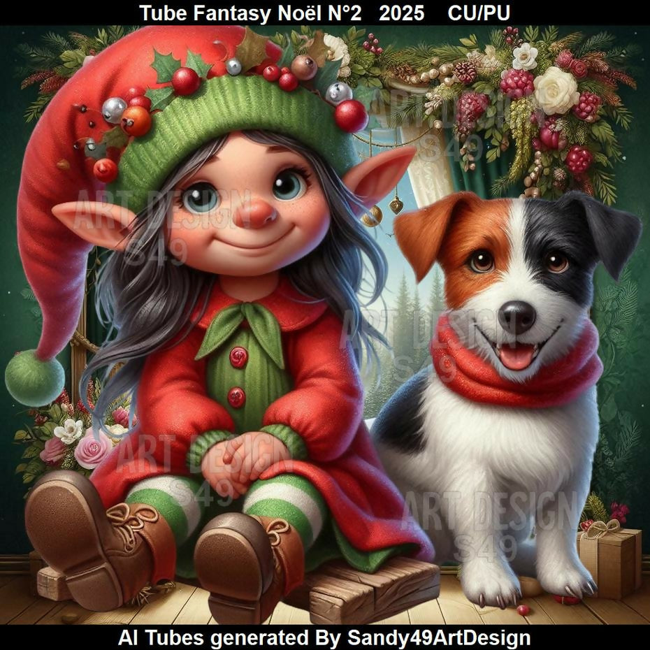 Tube Fantasy Noël N°2 2025