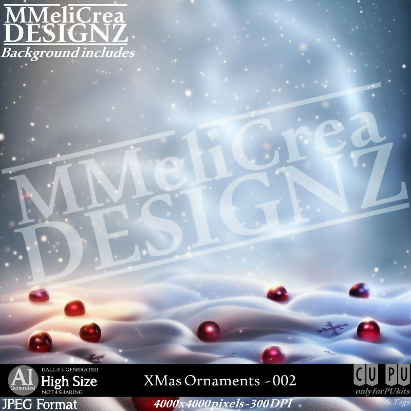 MMD - AI - XMas Ornaments - CU002