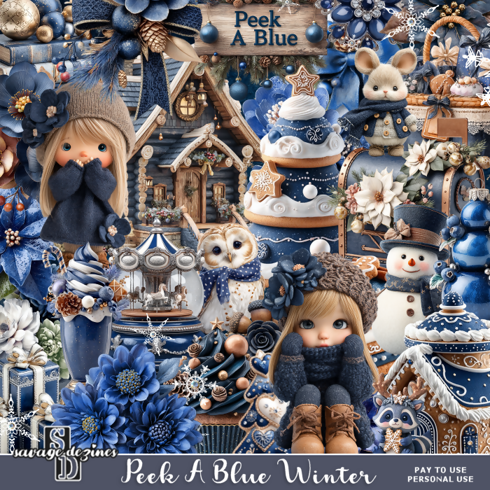 Peek A Blue Winter Kit