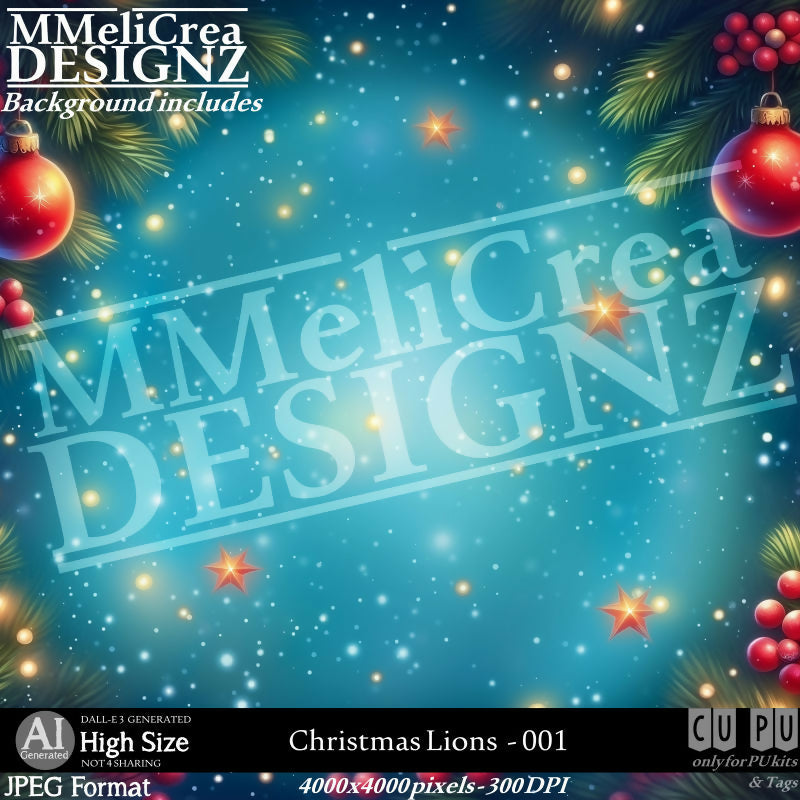 MMD - AI - Christmas Lions - CU001
