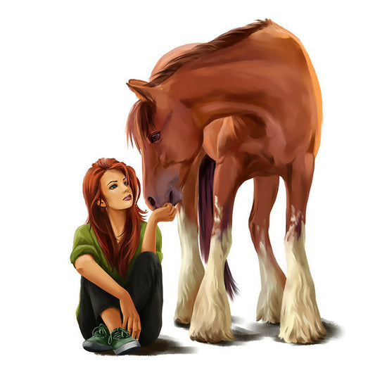 Girl and Horse