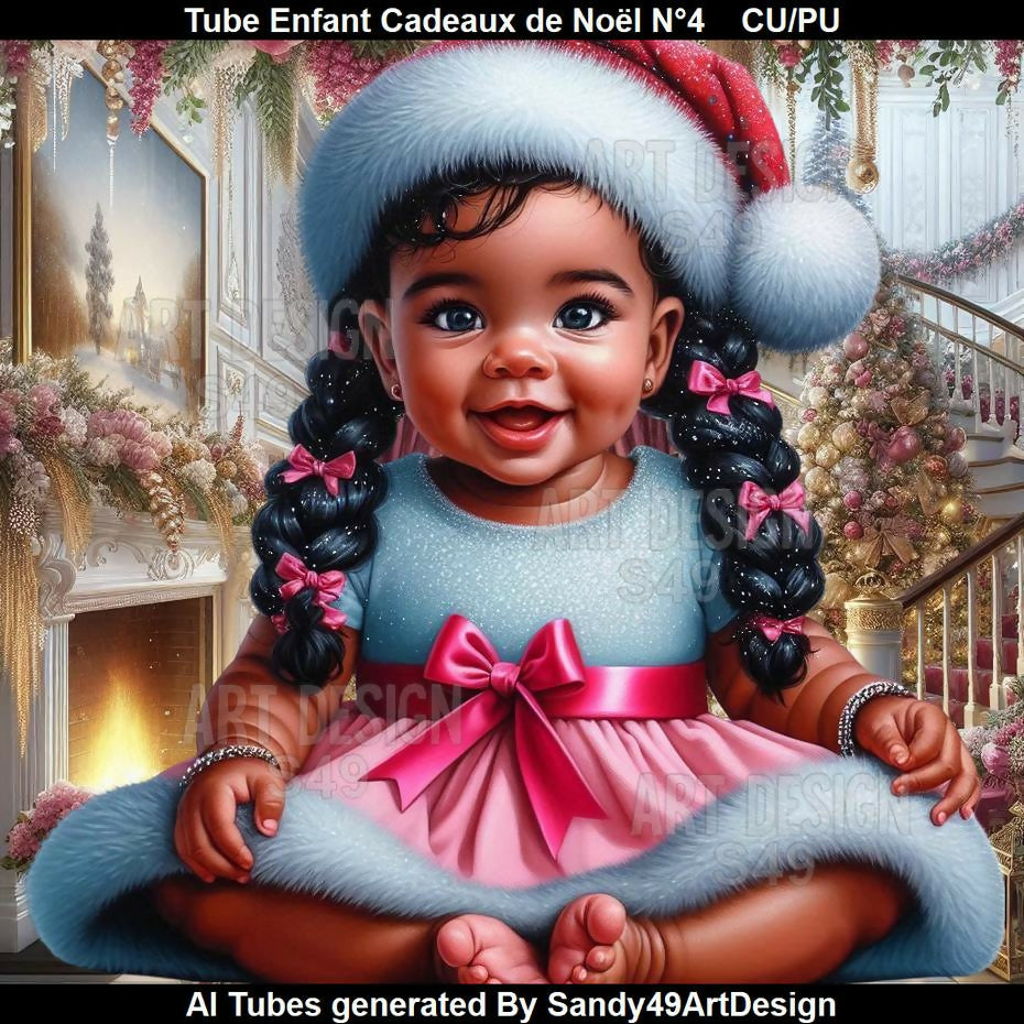Tube Enfant Cadeaux de Noël N°4