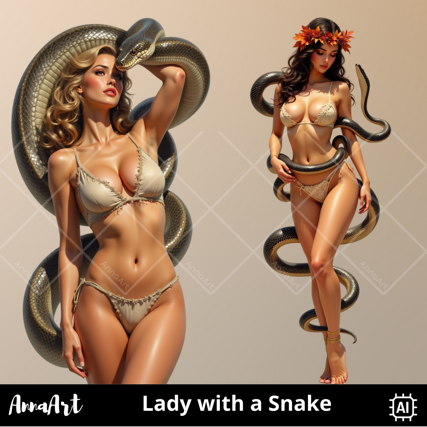 Lady with a Snake
