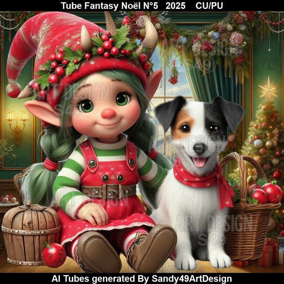 Tube Fantasy Noël N°5 2025