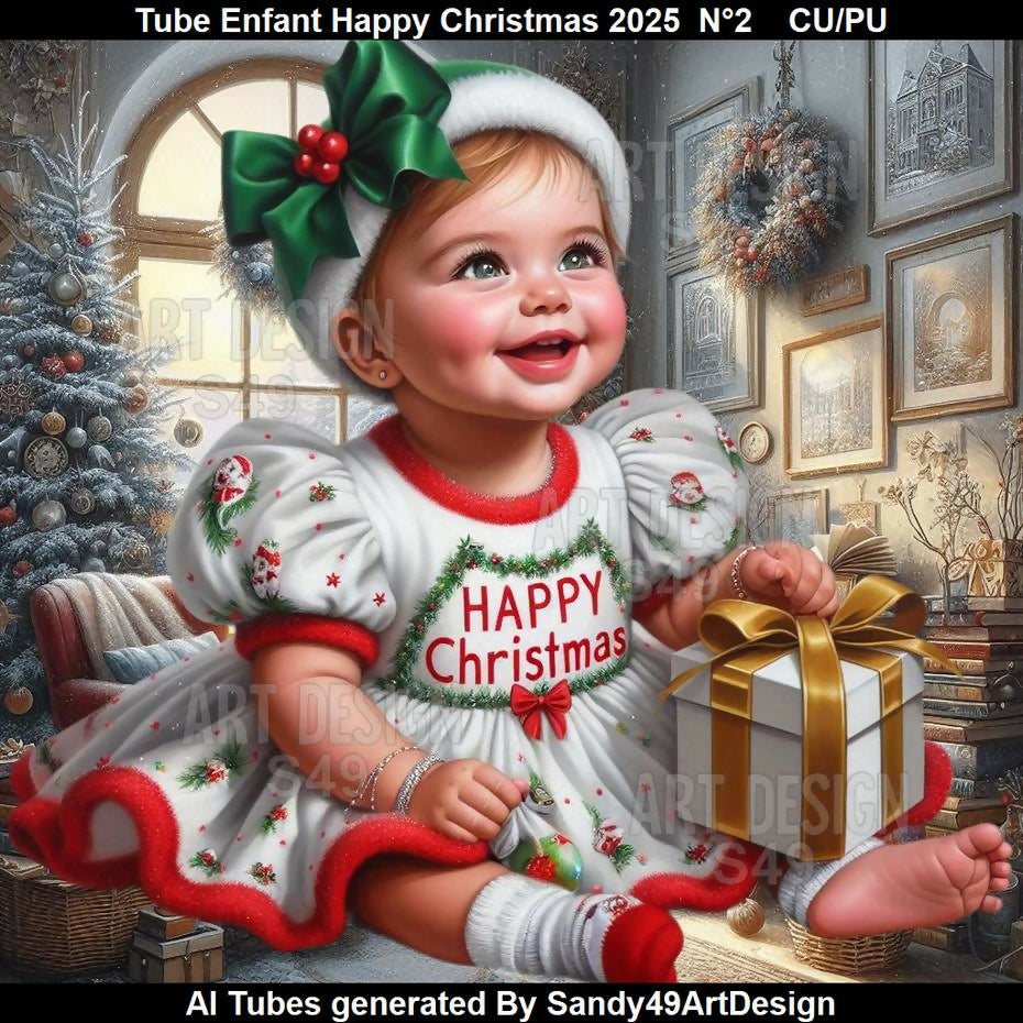 Tube Enfant Happy Christmas 2025 N°2