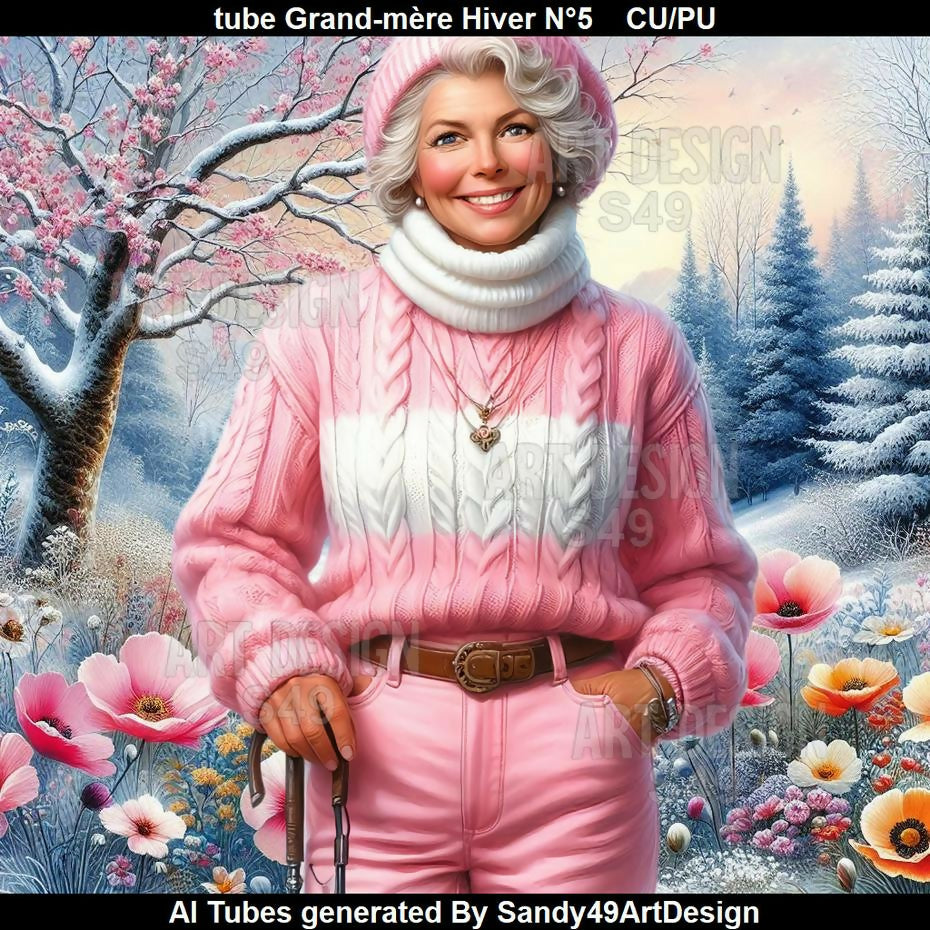 Tube Grand-mère Hiver N°5