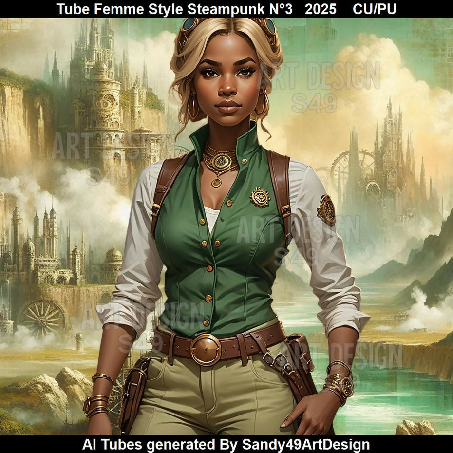 Tube Femme Style Steampunk N°3 2025