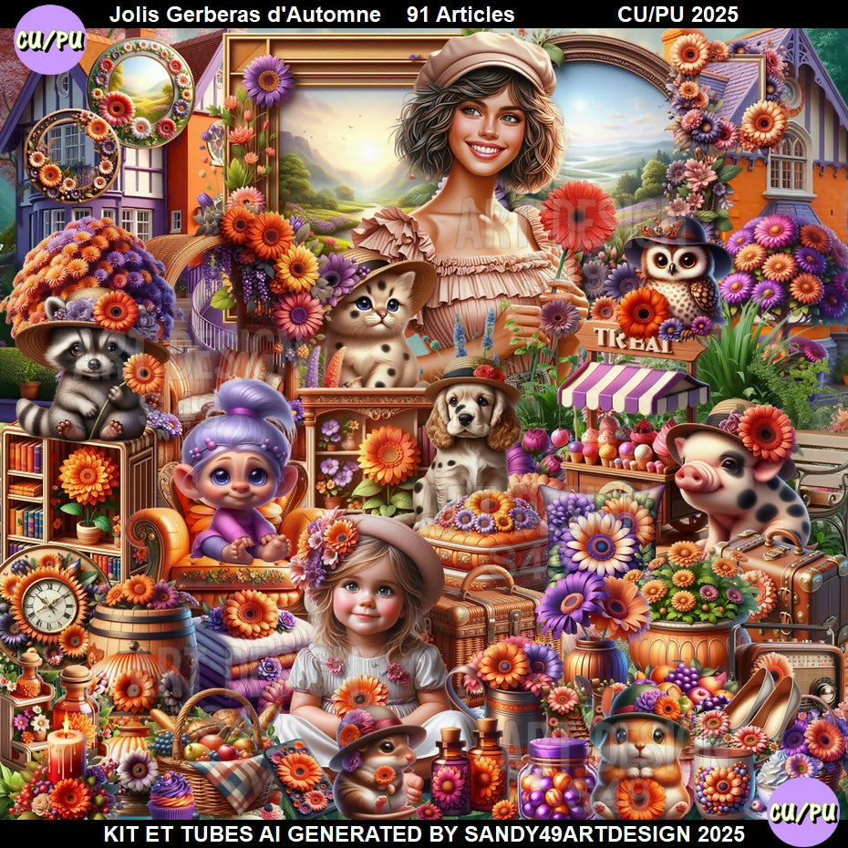 Jolis Gerberas d'Automne 2025