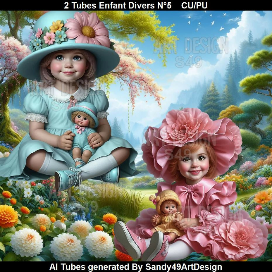 2 Tubes Enfant Divers N°5