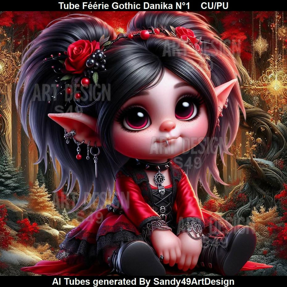 Tube Féérie Gothic Danika N°1 2025