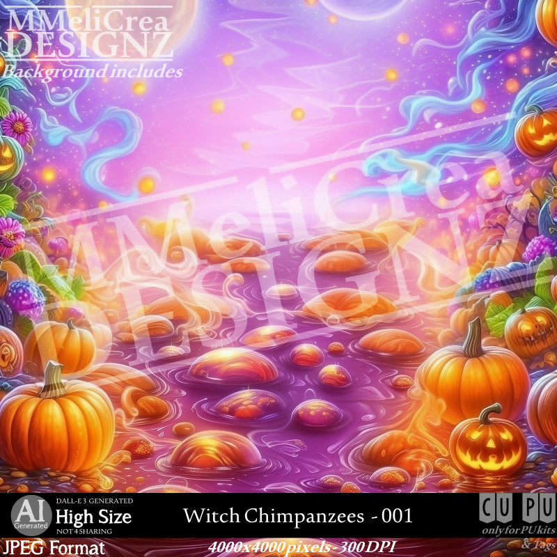 MMD - AI - Witch Chimpanzees - CU001