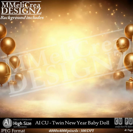 MMD - AI - CU Twin New Year Baby Doll