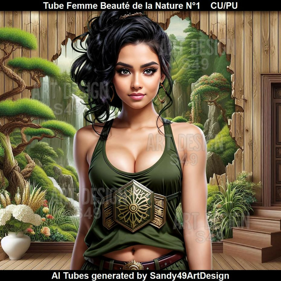Tube Femme Beauté de la Nature N°1