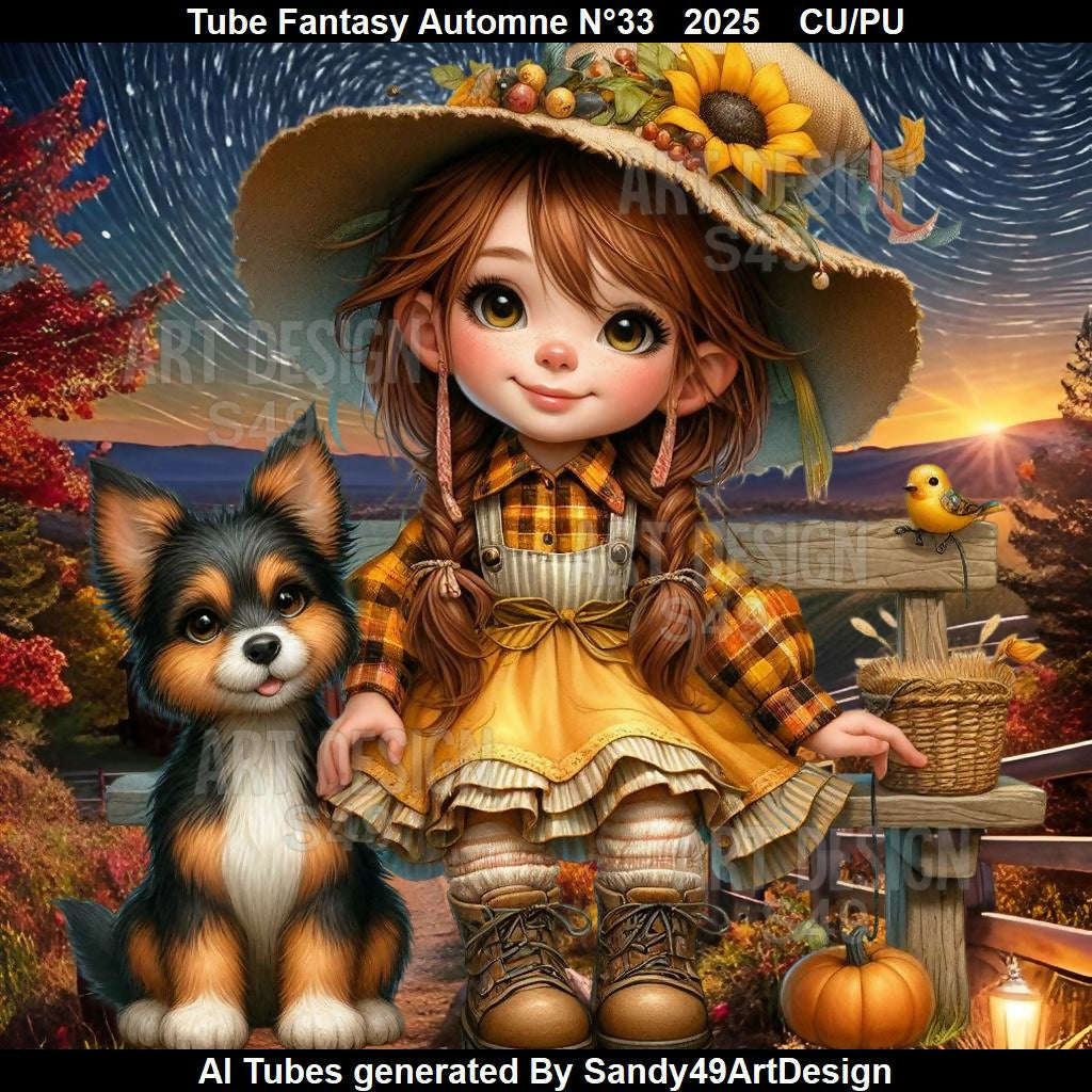 Tube Fantasy Automne N°33 2025
