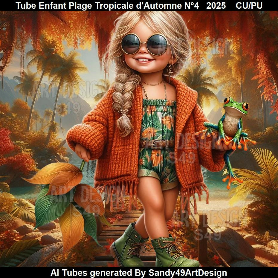 Tube Enfant Plage Tropicale d'Automne N°4 2025