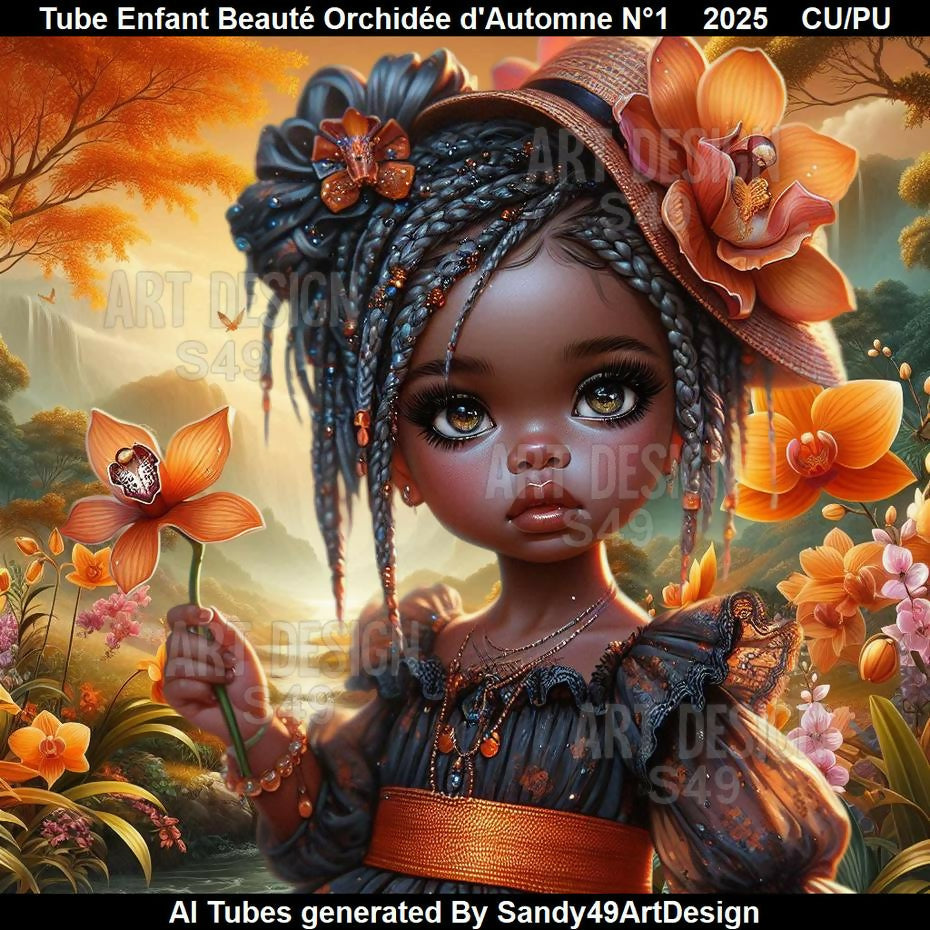Tube Enfant Beauté Orchidée d'Automne N°1 2025