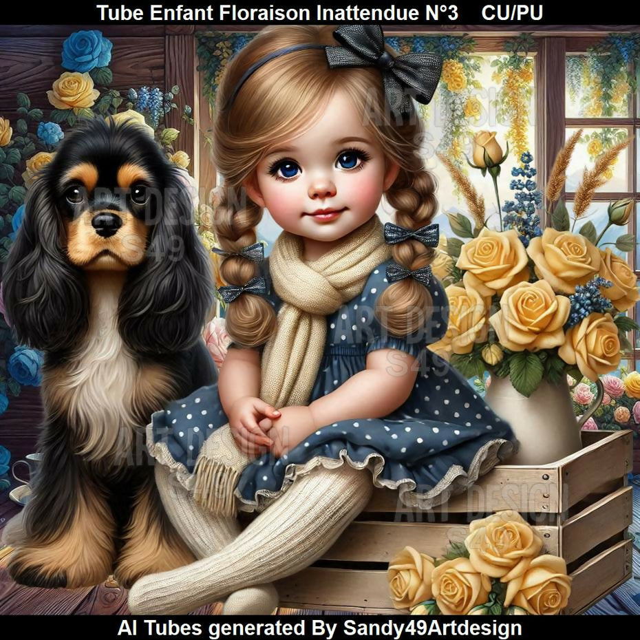 Tube Enfant Floraison inattendue N°3