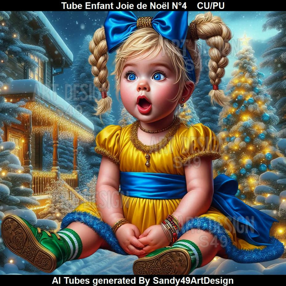 Tube Enfant La Joie de Noël N°4
