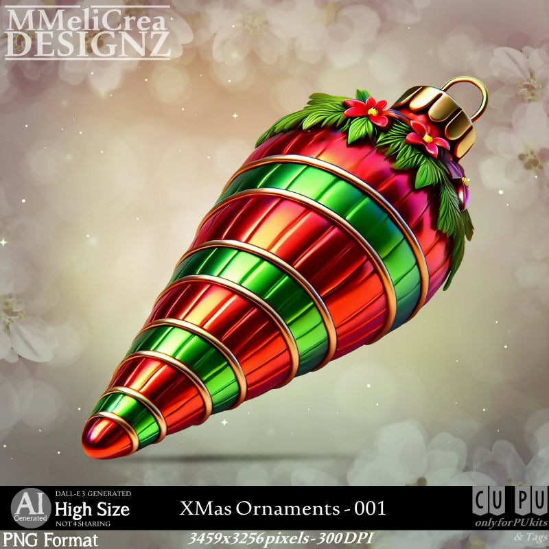 MMD - AI - XMas Ornaments - CU001