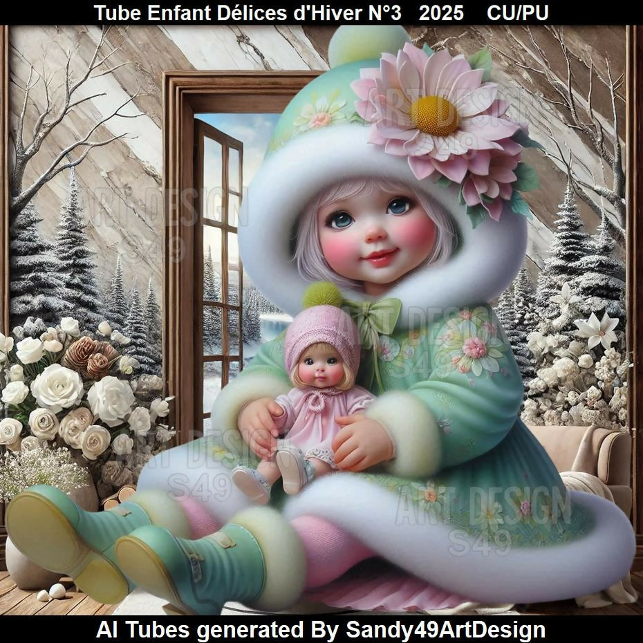 Tube Enfant Délices d'Hiver N°3 2025