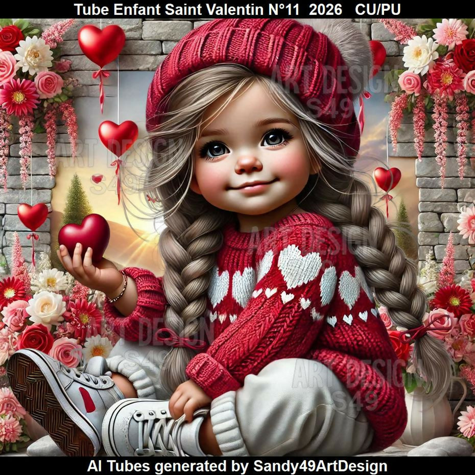 Tube Enfant Saint Valentin N°11 2026