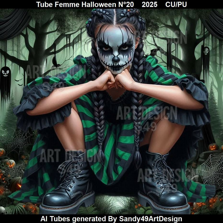Tube Femme Halloween N°20 2025