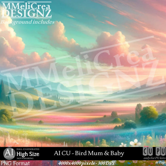 MMD_AI_CUBirdMum&Baby_PV1