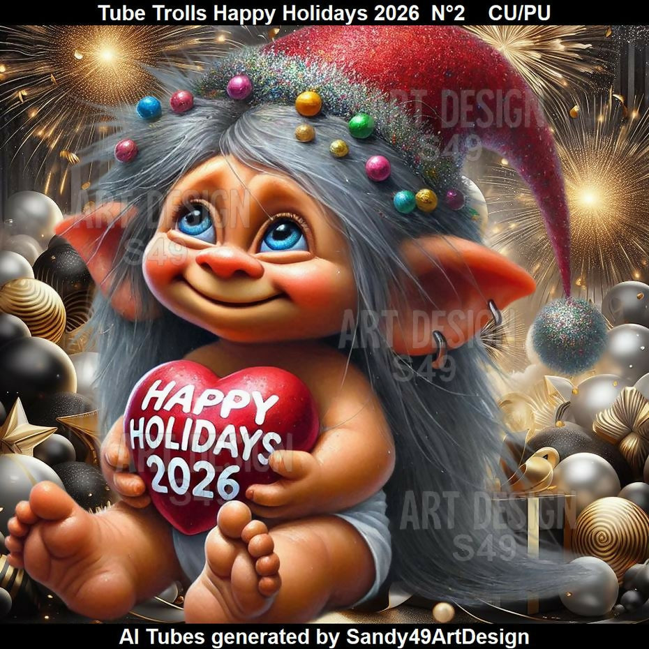 Tube Trolls Happy Holidays 2026 N°2