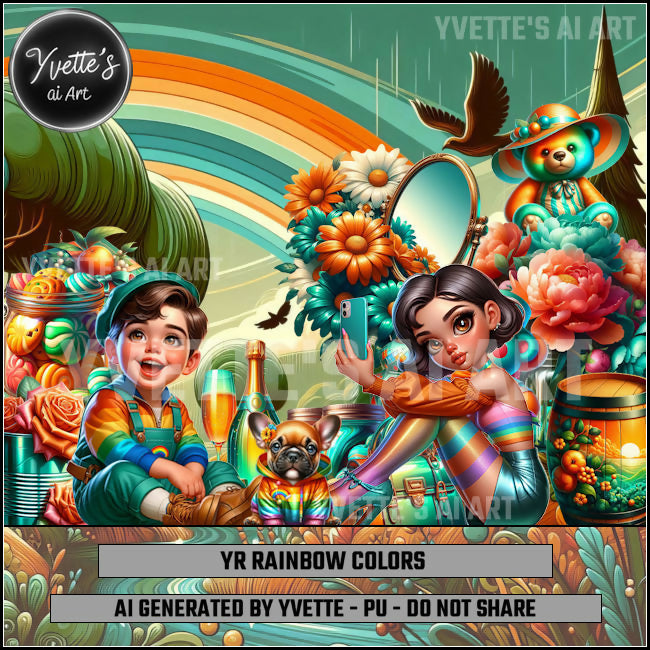 Rainbow Colors PU