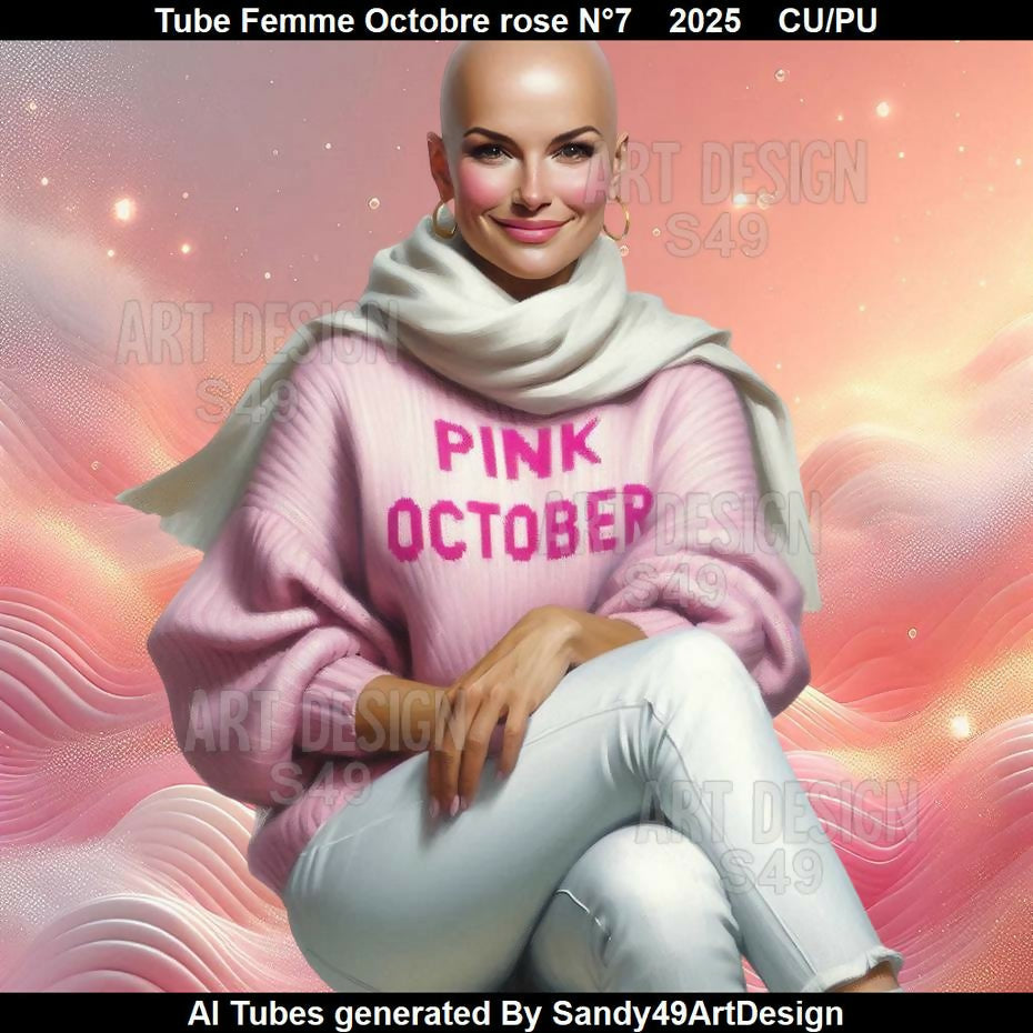 Tube Femme Octobre rose N°7 2025