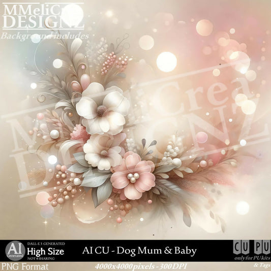 MMD_AI_CUDogMum&Baby_PV1